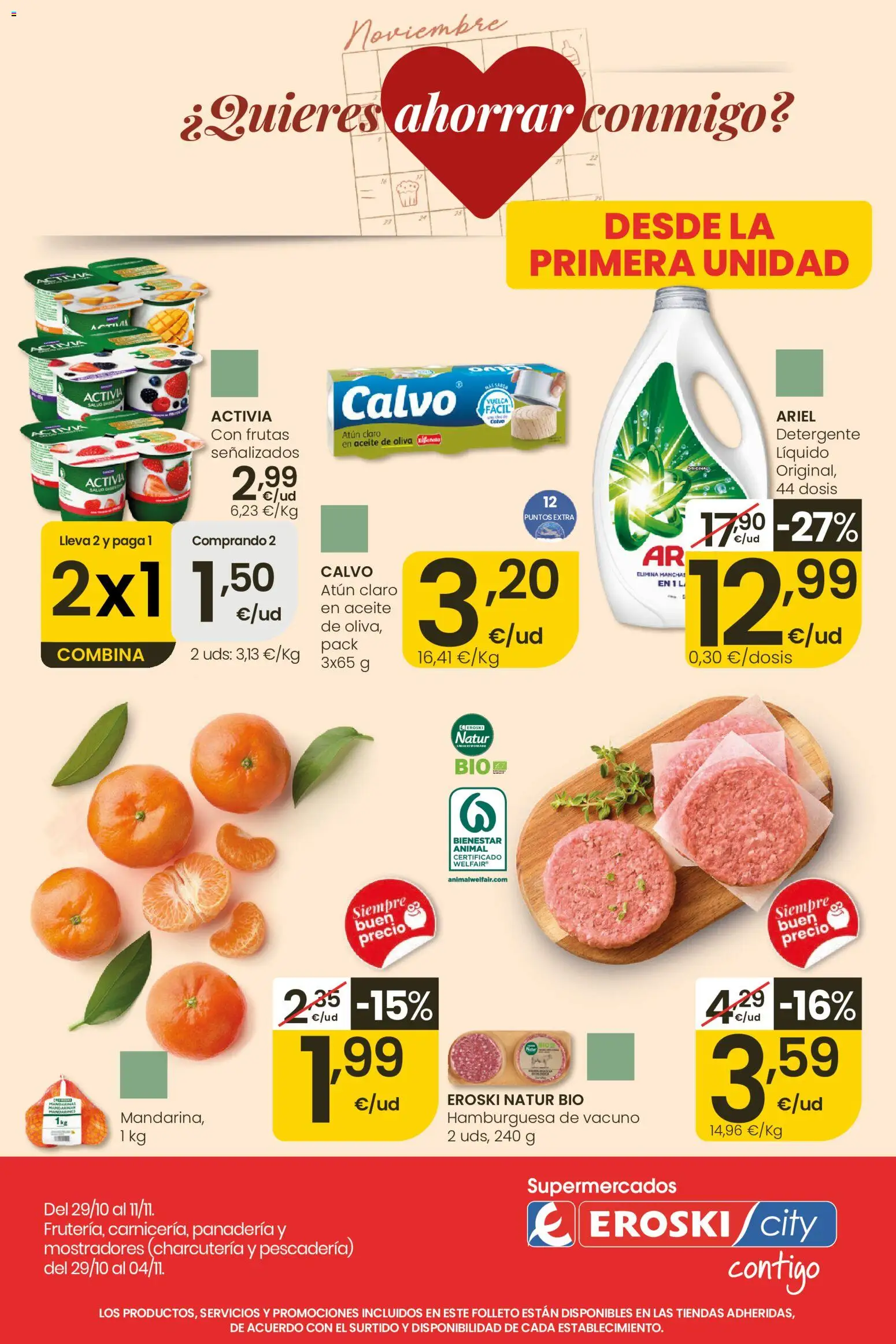 Vista previa del folleto de la tienda Eroski válido desde el 29/10/2026 