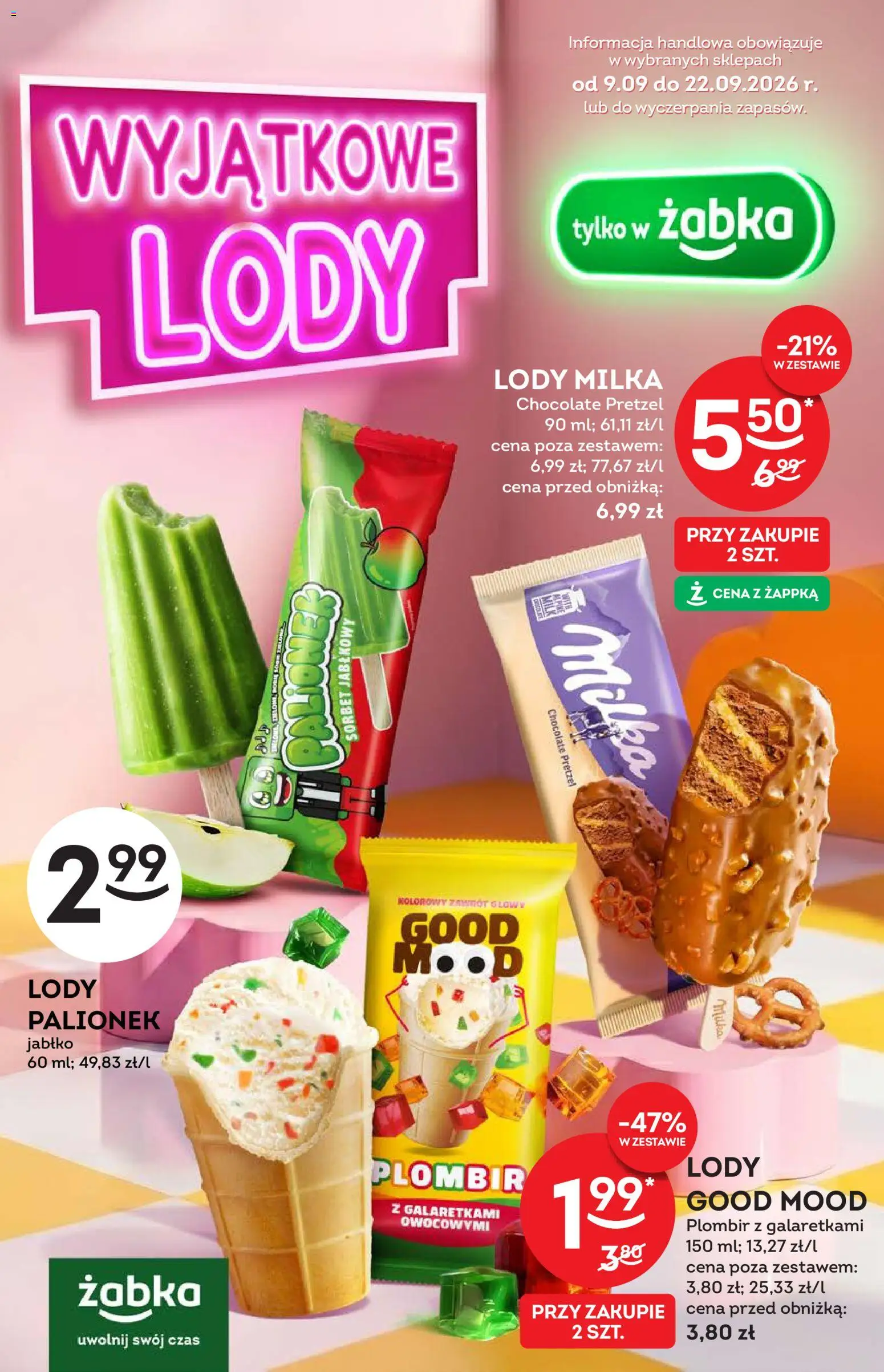 Pogląd gazetki "Żabka gazetka - Katalog lodowy" ze sklepu Żabka ważnej od 09.09.2026