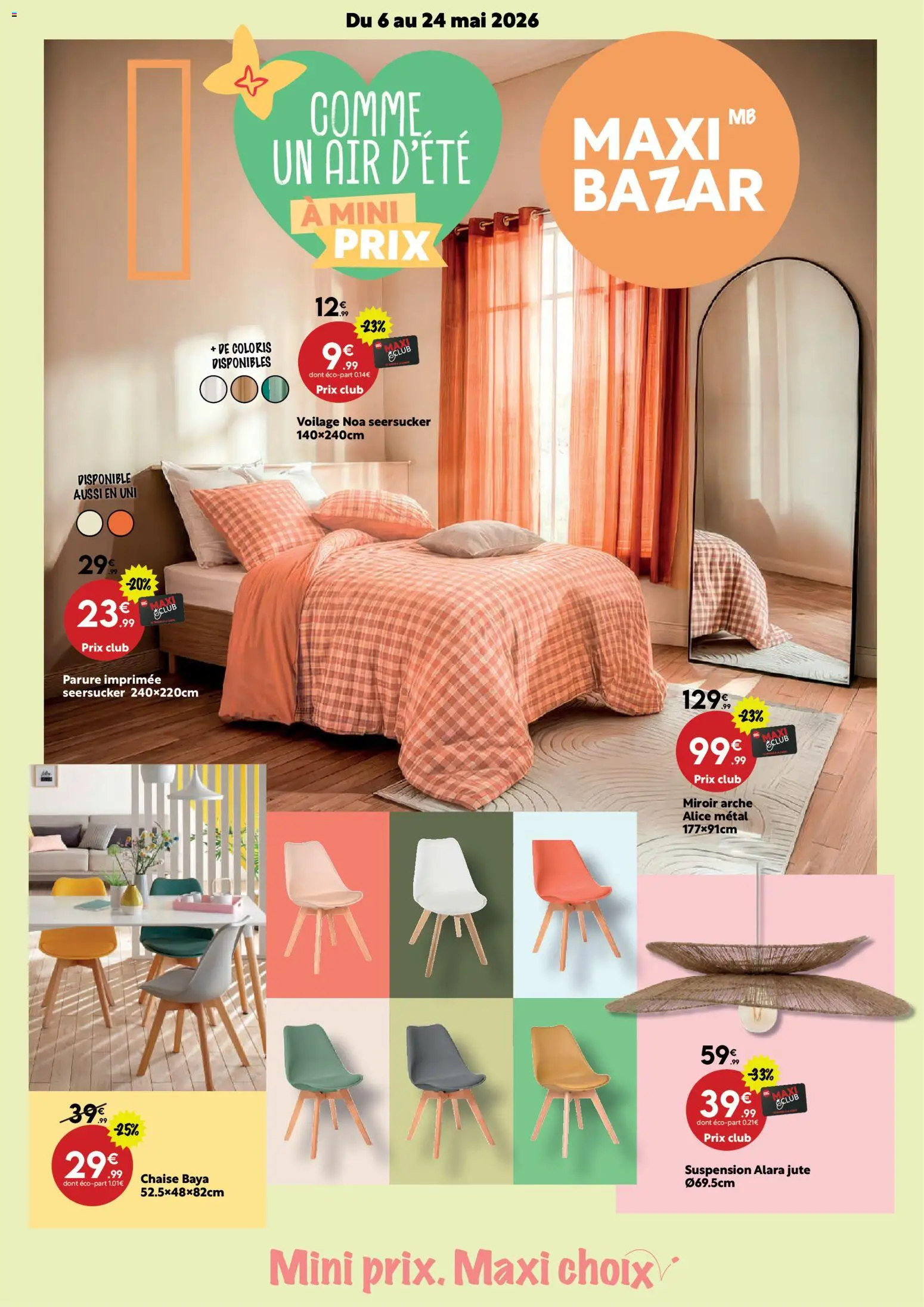 Prévisualisation de Brochure du magasin Maxi Bazar formulaire valide 06/05/2026
