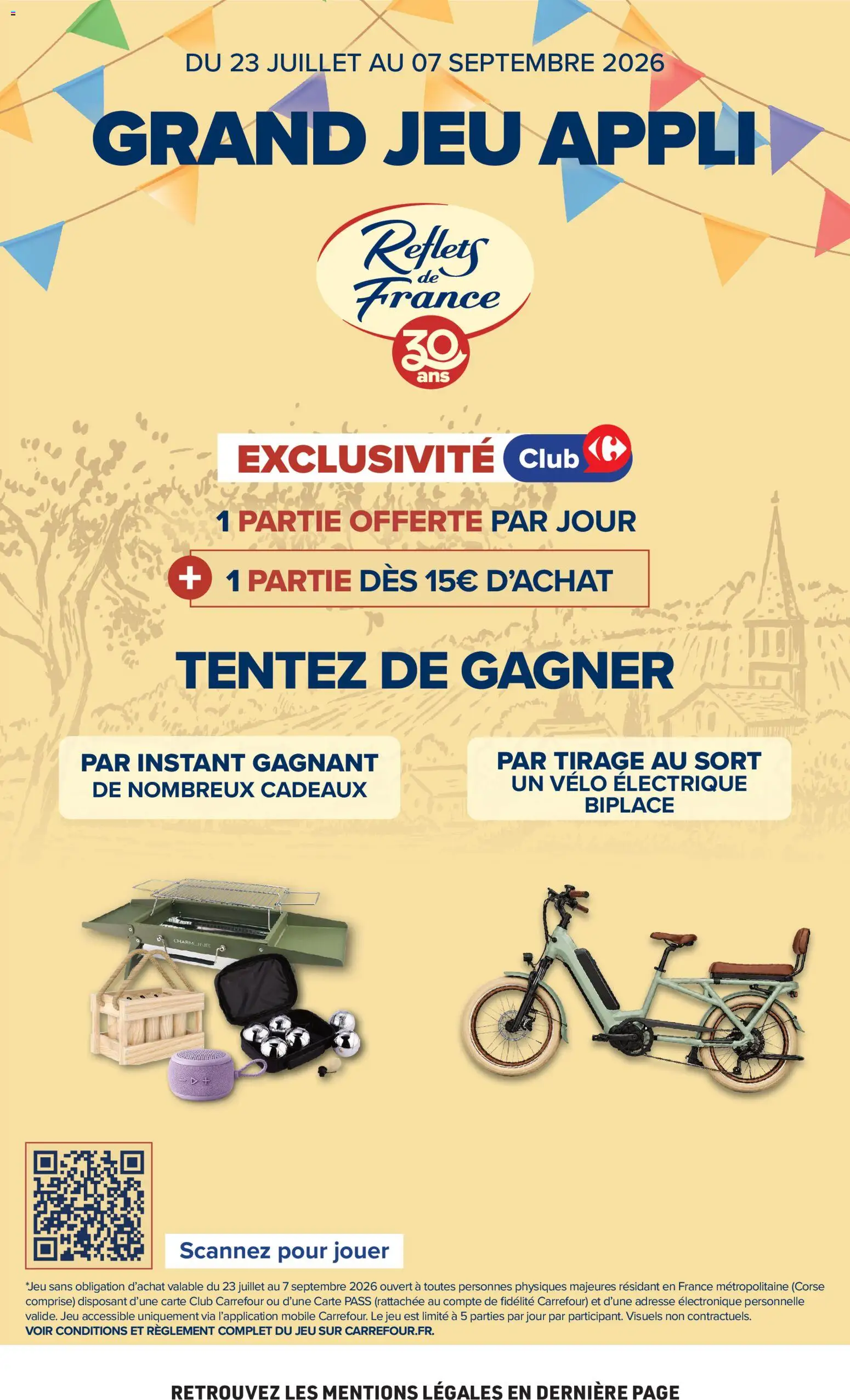 Prévisualisation de Carrefour Market Petit dejeuner du magasin Carrefour Market formulaire valide 01/09/2026 - Vélo électrique, Vélo