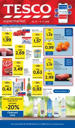 Náhľad Tesco letáku platného od 28.10.2026