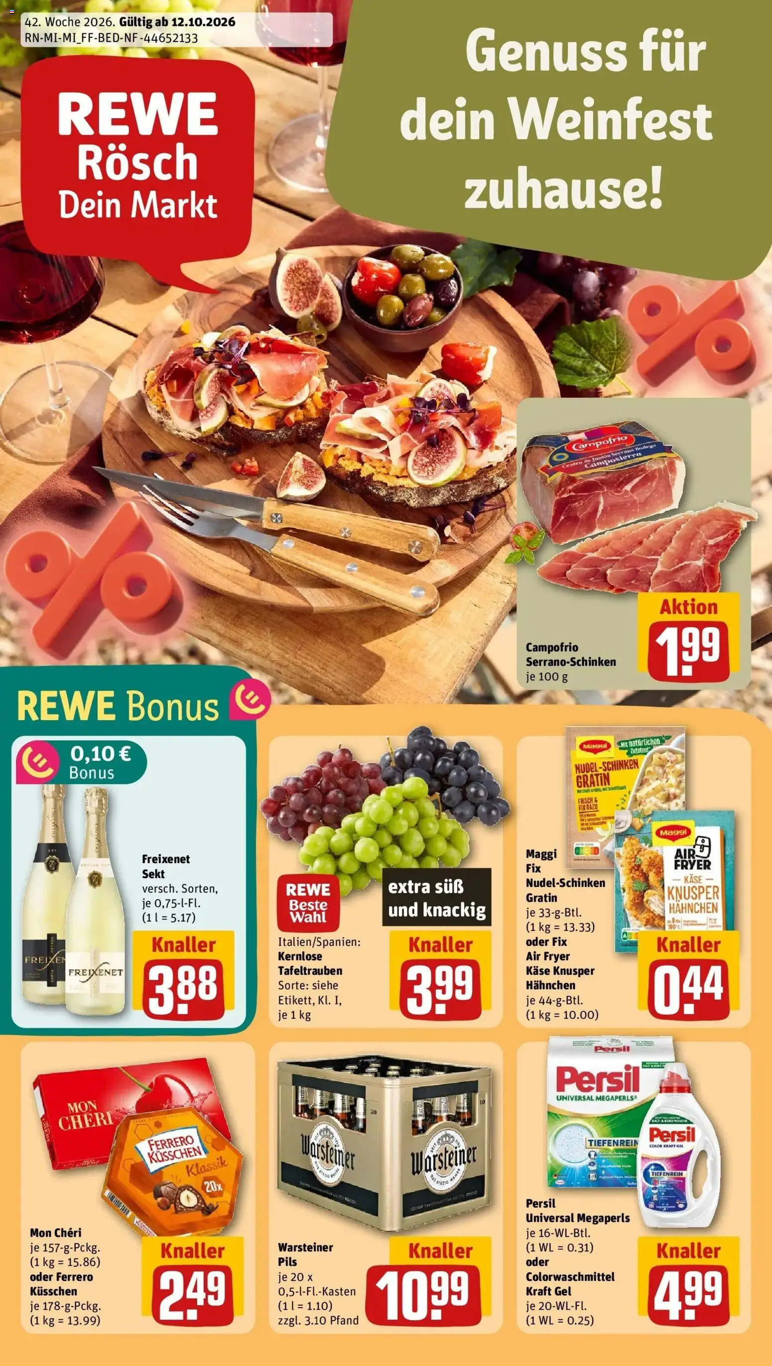Vorschau von dem Prospekt des Geschäftes Rewe, gültig ab dem 12.10.2026