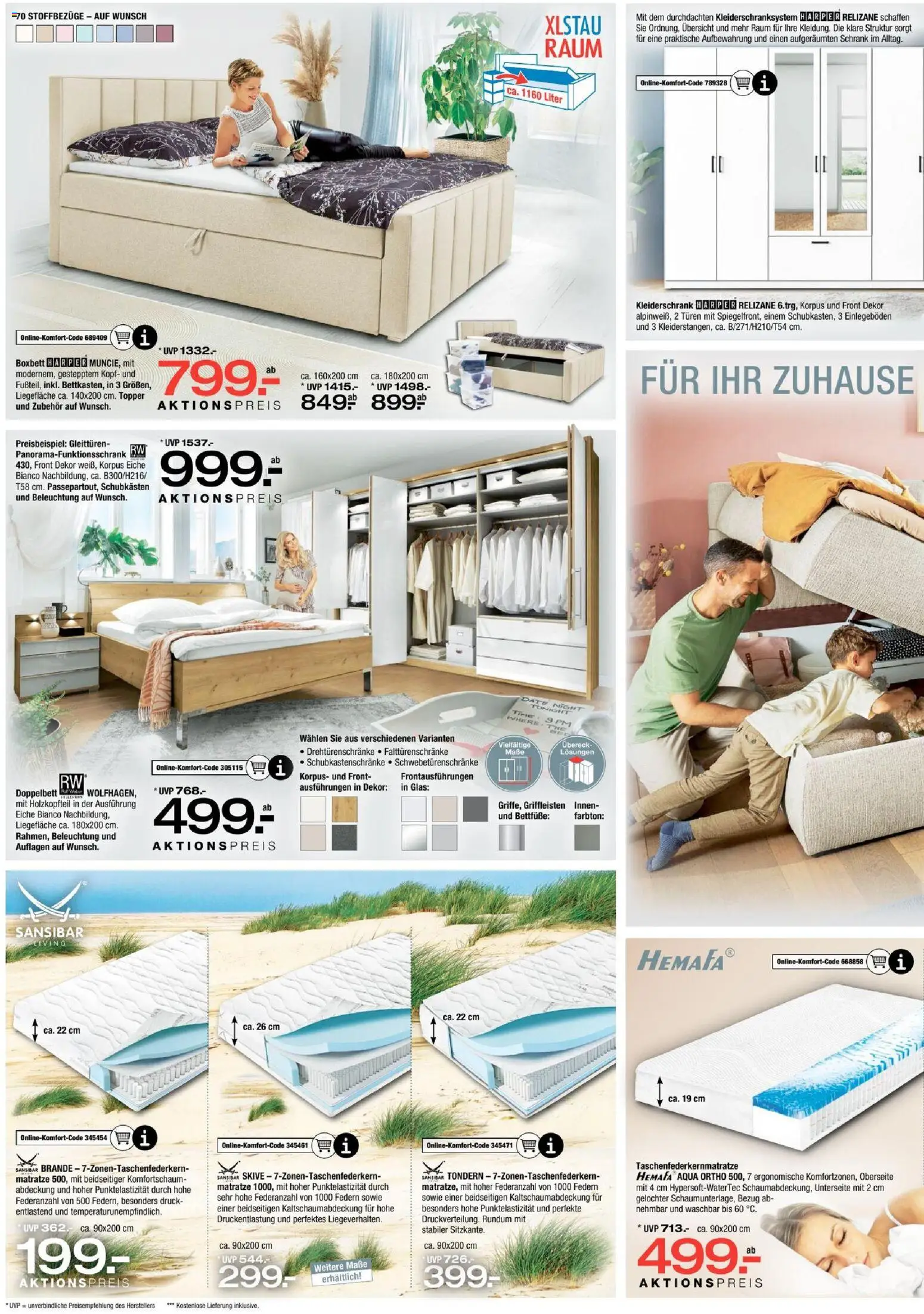 Vorschau von dem Prospekt des Geschäftes Ostermann, gültig ab dem 24.10.2026 - Kleiderschrank, Matratze, Schrank, Topper, Doppelbett