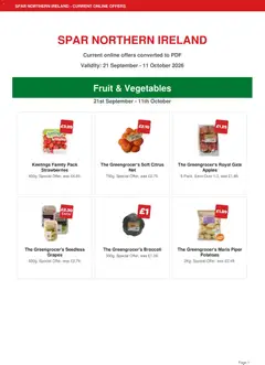 Preview of Spar Spar - Offers valid from 21/09/2026
