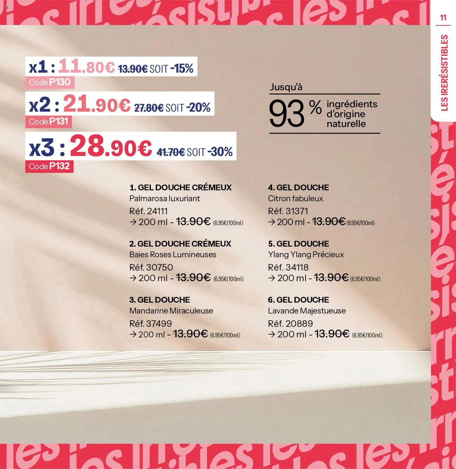 Prévisualisation de Stanhome catalogue du magasin Stanhome formulaire valide 31/08/2026 - Gel douche, Lavande, Douche, Citron, Ingrédients