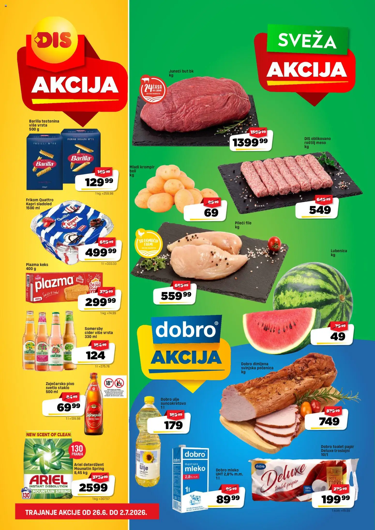 Pregled Super DIS kataloga - važi od 26.06.2026