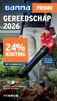 Voorbeeld van GAMMA Gereedschapspecial van winkel GAMMA geldig vanaf 07/10/2026