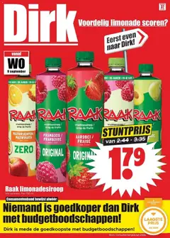 Voorbeeld van Dirk folder week 37 van winkel Dirk geldig vanaf 09-09-2026