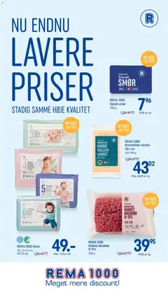 Eksempel på tilbudsavis Rema 1000 - Nu endnu lavere priser fra butik Rema 1000 gyldig fra 13/05/2026