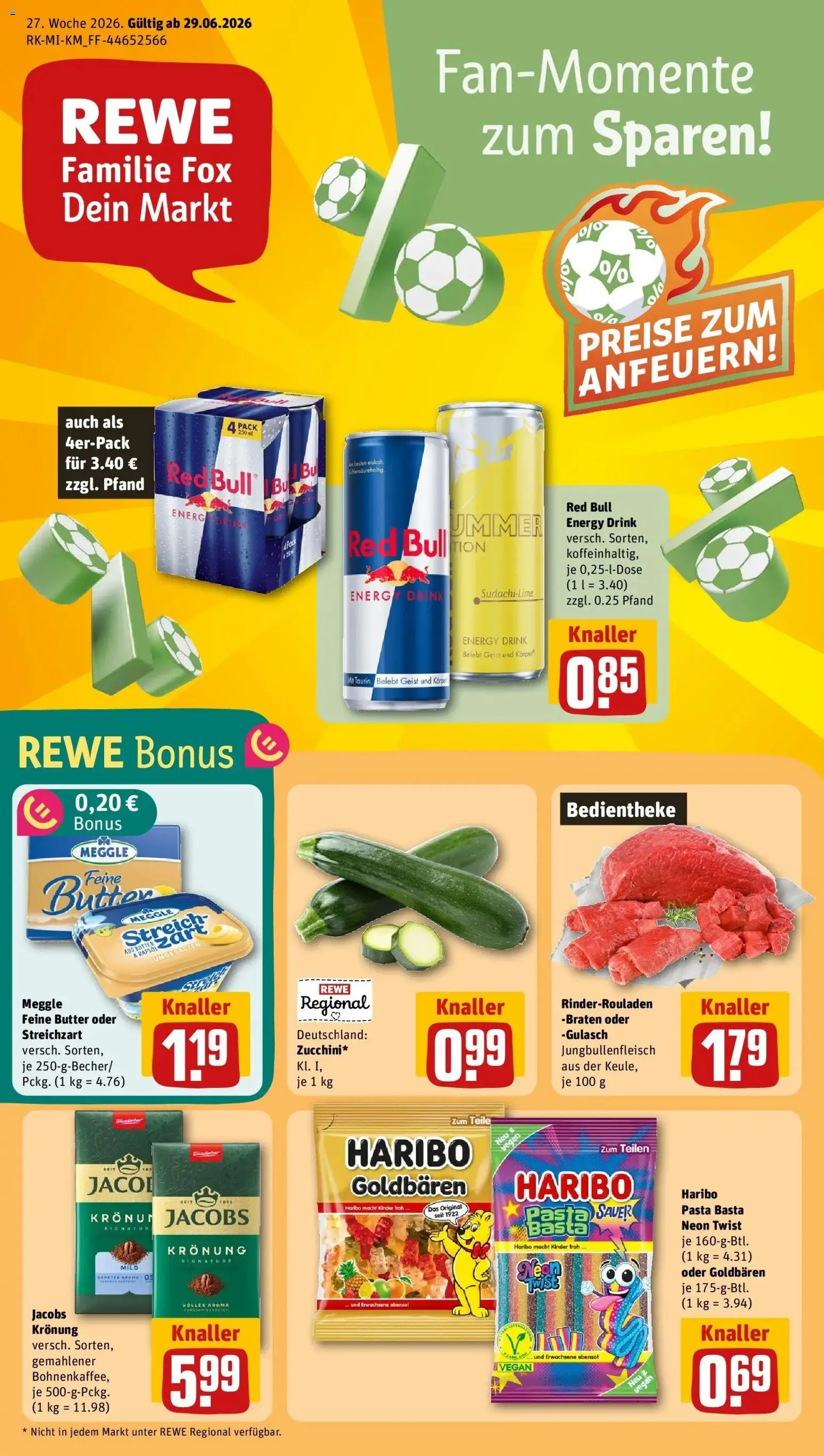 Vorschau von dem Prospekt des Geschäftes Rewe, gültig ab dem 29.06.2026