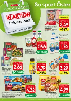 Vorschau der Angebote: Spar Spar Monatssparer gültig ab 11.06.2026