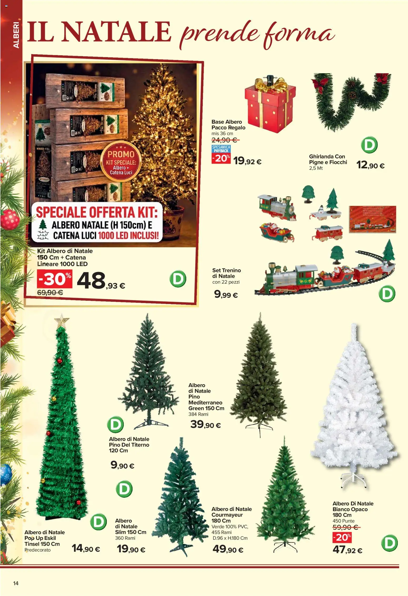 Anteprima dell'opuscolo Carrefour volantino Iper Catalogo Addobbo dal negozio Carrefour valido da 02/11/2026 - Albero di natale, Fiocchi