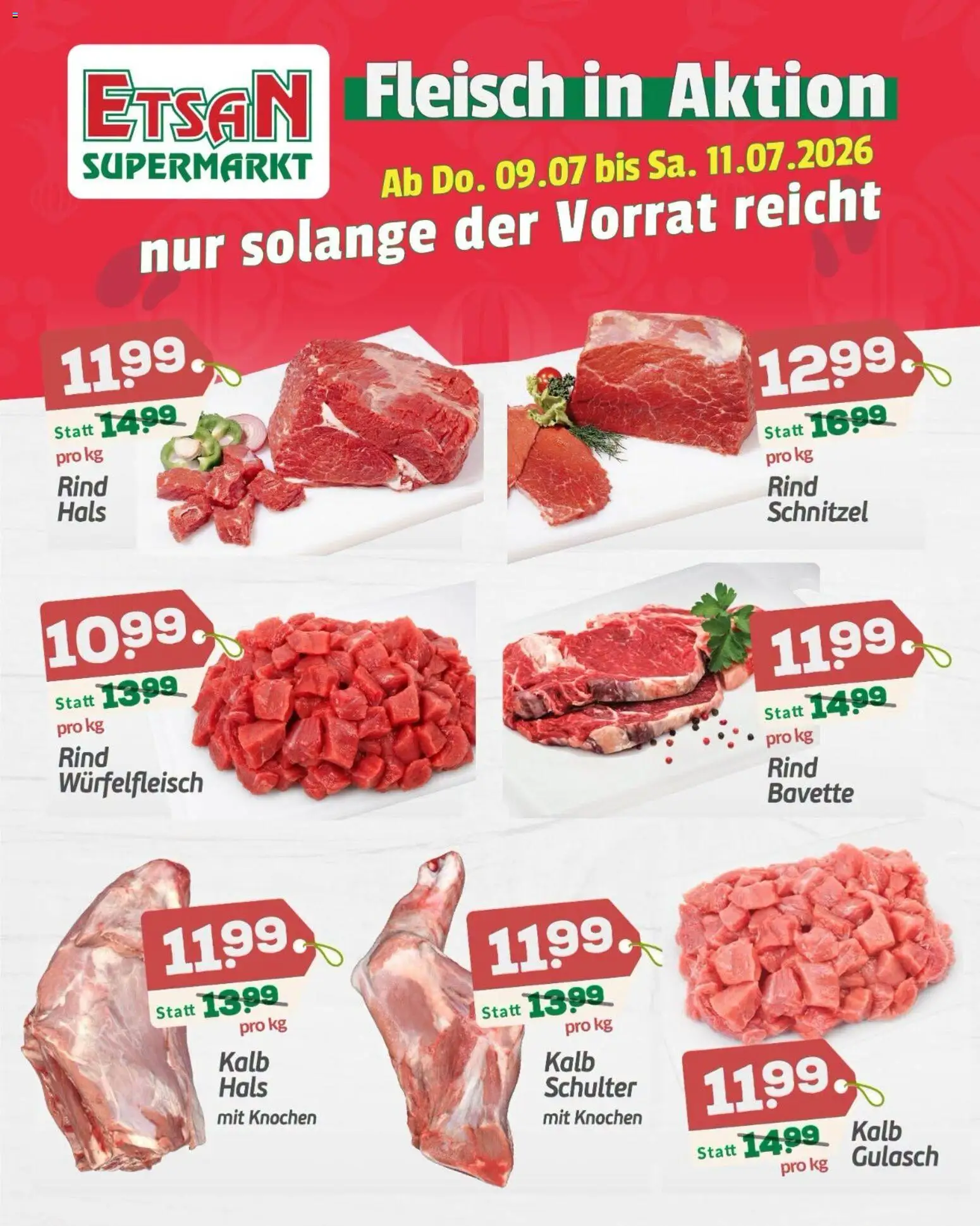 Vorschau der Angebote: ETSAN ETSAN Fleisch in Aktion gültig ab 09.07.2026