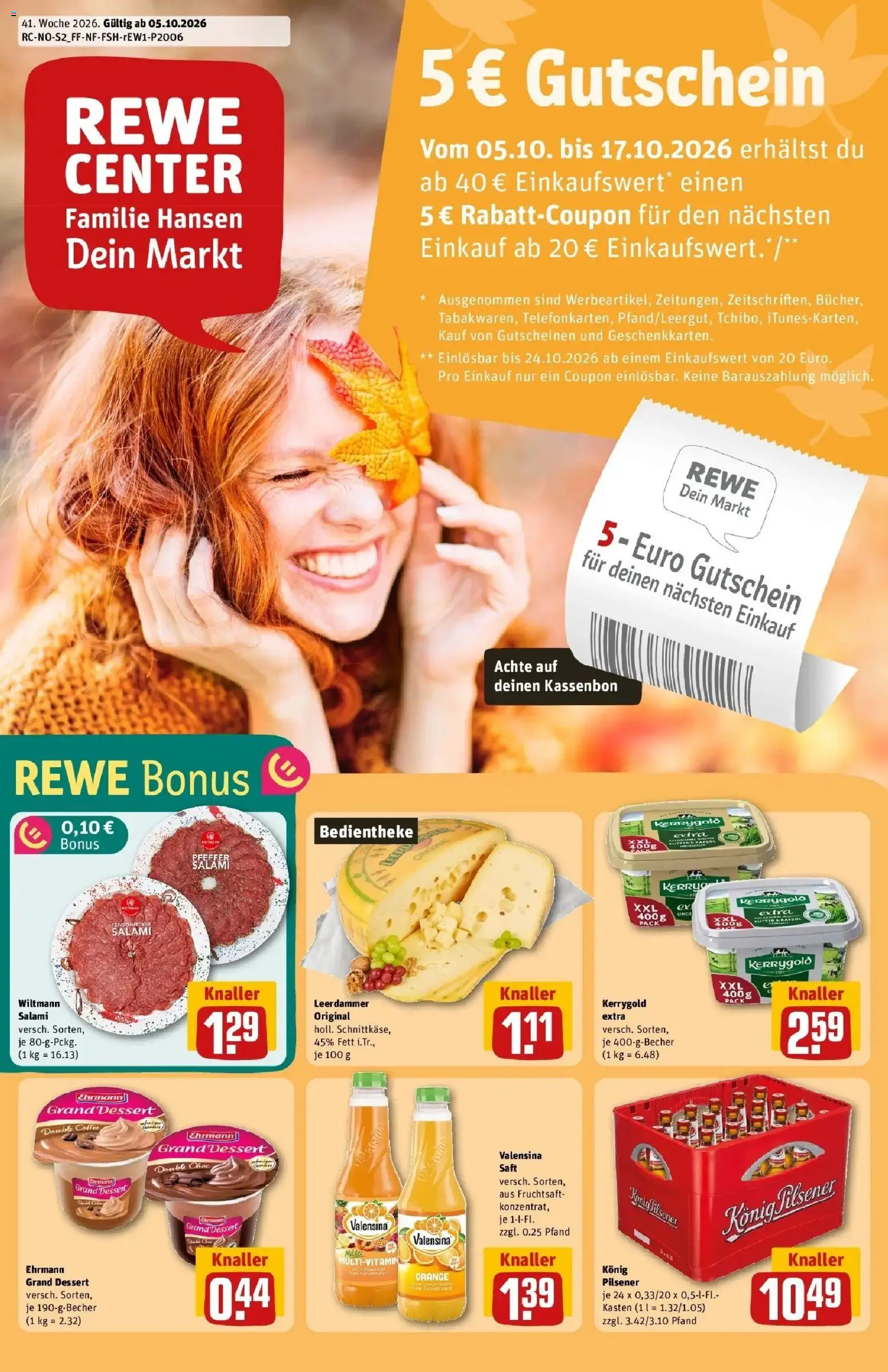 Vorschau von dem Prospekt des Geschäftes Rewe, gültig ab dem 05.10.2026