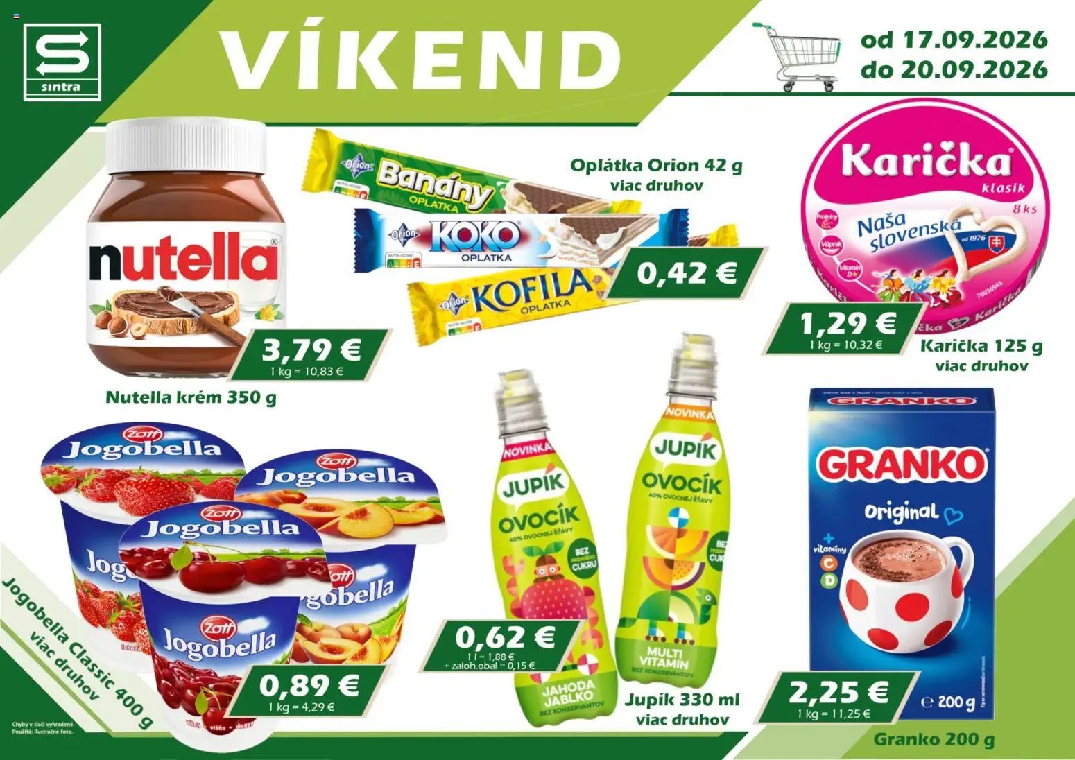 Náhľad Sintra letáku platného od 17.09.2026