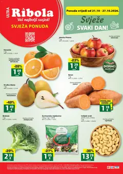 Pregled letka Ribola Svježa Ponuda trgovine Ribola vrijedi od 28.10.2026