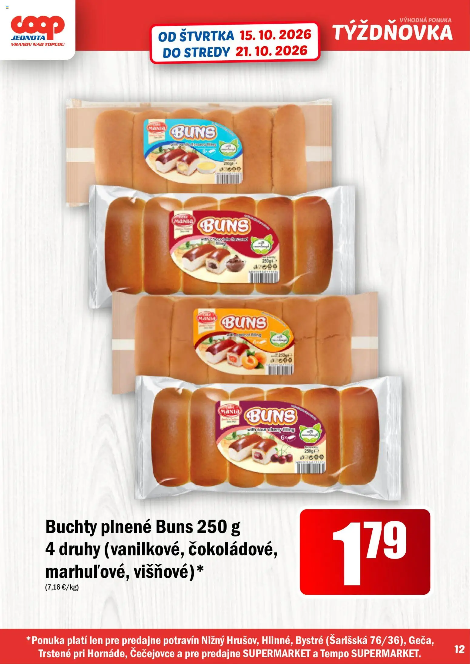 Náhľad COOP Jednota letáku platného od 15.10.2026