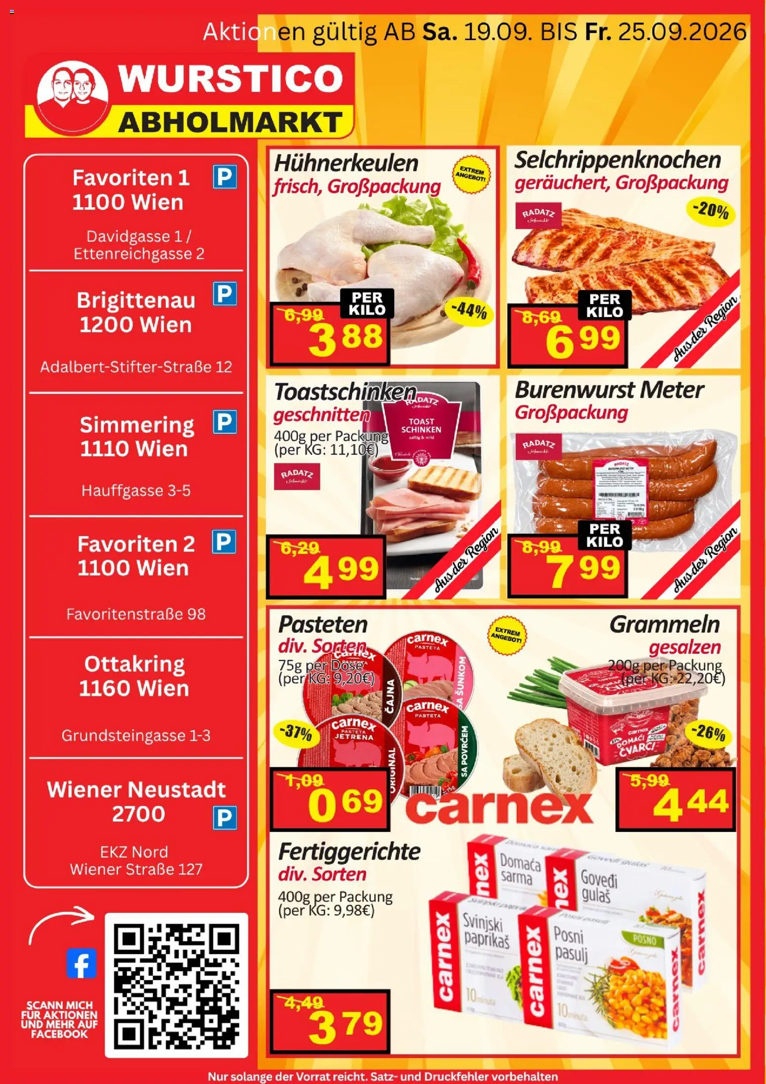 Vorschau der Angebote: Wurstico Abholmarkt Wurstico Abholmarkt Andro Spezialitäten gültig ab 19.09.2026