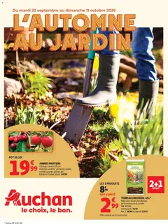Voorbeeld van Auchan Jardinage automne van winkel Auchan geldig vanaf 22/09/2026