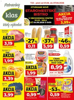 Náhľad Klas letáku platného od 01.06.2026
