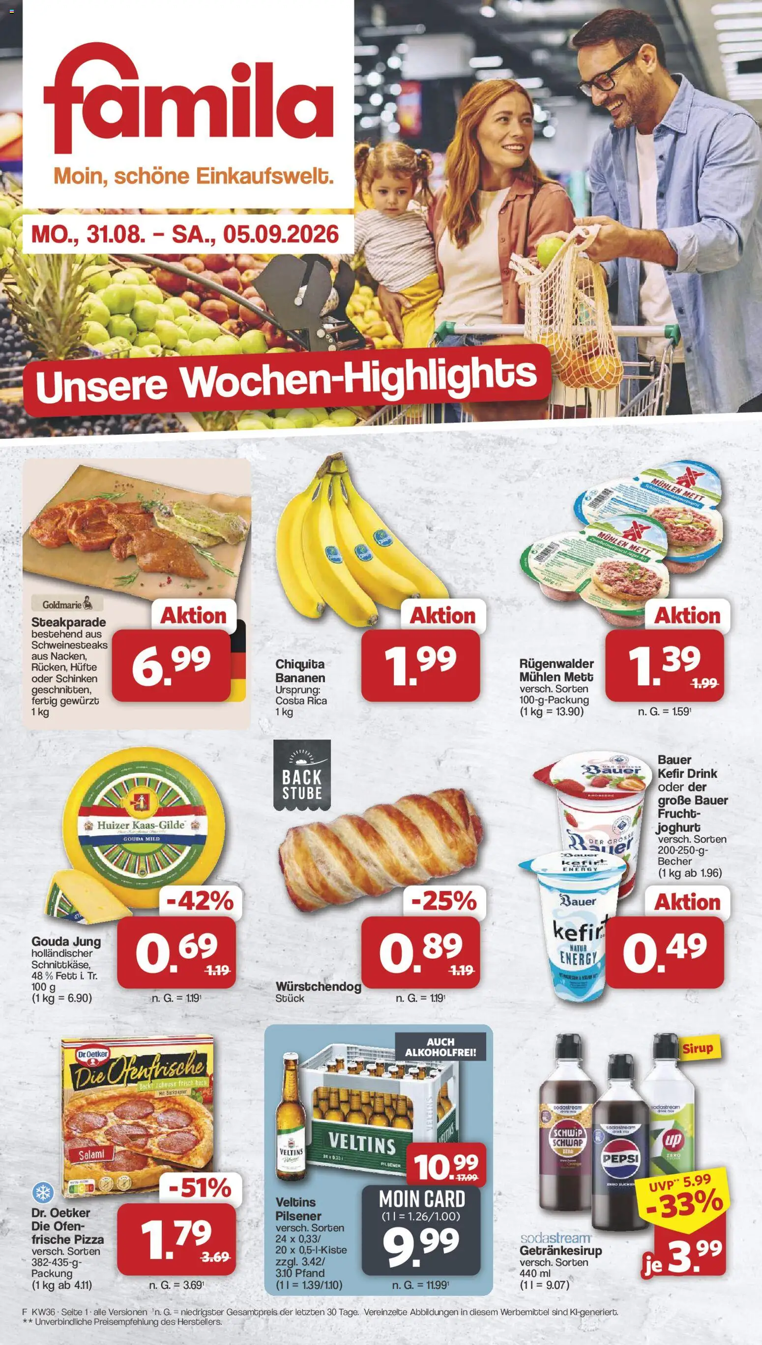 Vorschau von dem Prospekt des Geschäftes Famila Nordwest, gültig ab dem 31.08.2026
