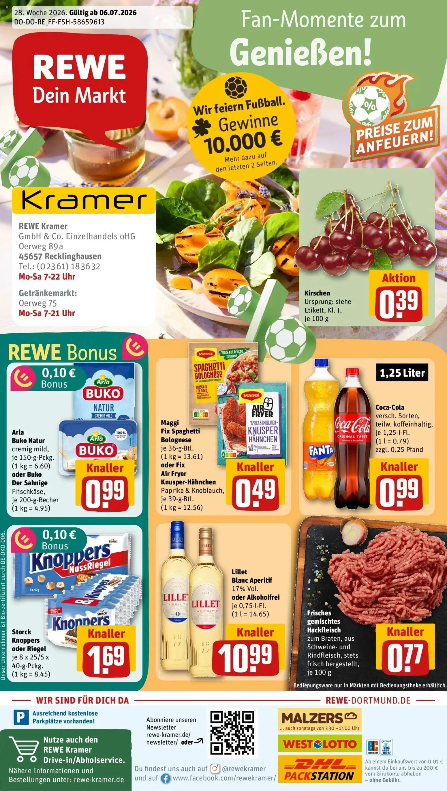 Vorschau von dem Prospekt des Geschäftes Rewe, gültig ab dem 05.07.2026