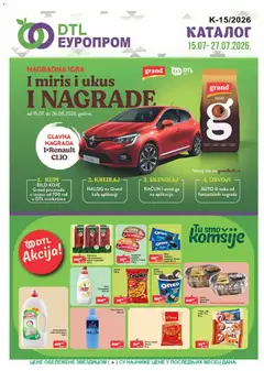 Pregled Europrom kataloga - važi od 15.07.2026
