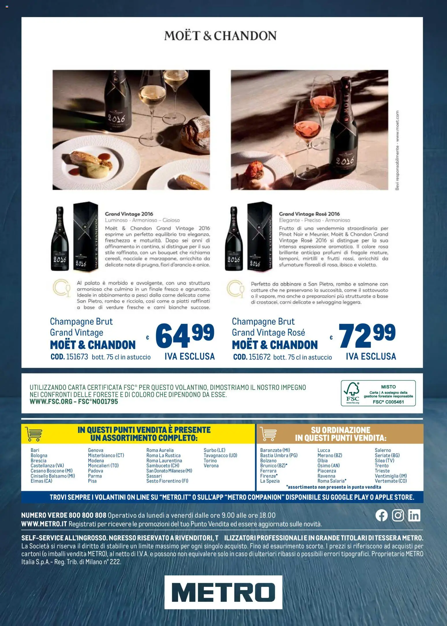 Anteprima dell'opuscolo Metro volantino Regalistica Natale dal negozio Metro valido da 19/10/2026 - Fiori, TV, Carne, Piatti, Champagne, Profumi, Astuccio, Balsamo
