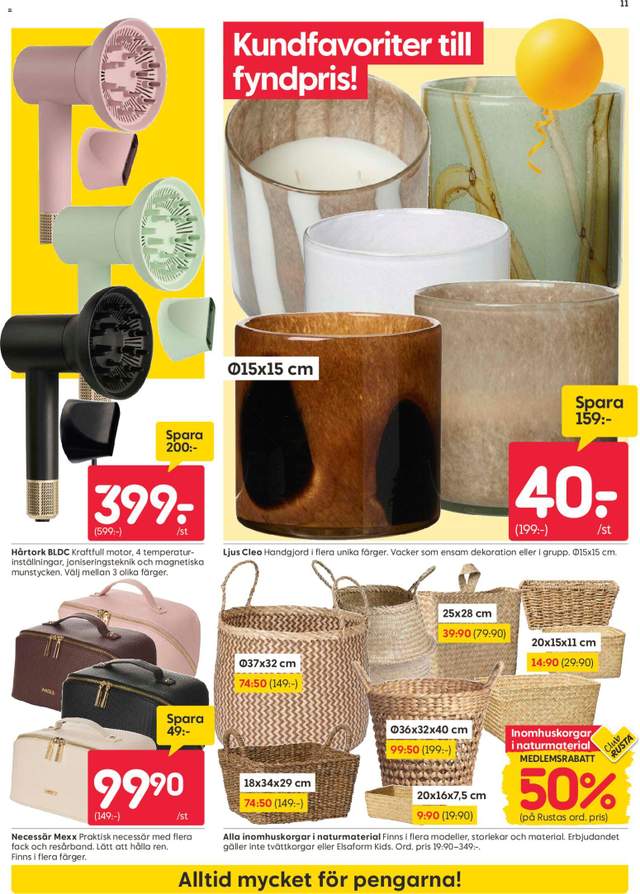 Nytt Rusta reklamblad från 24/08