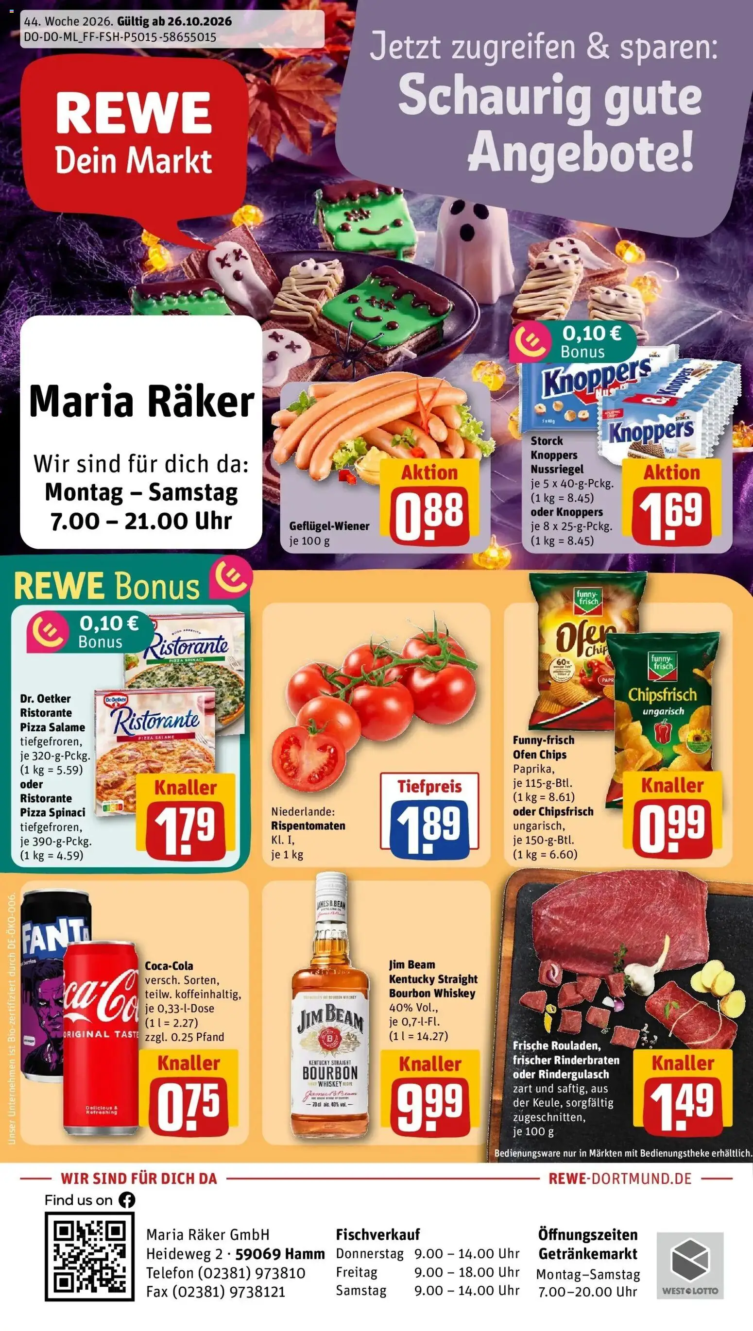 Vorschau von dem Prospekt des Geschäftes Rewe, gültig ab dem 26.10.2026