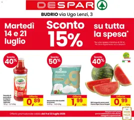 Anteprima dell'opuscolo Despar volantino Budrio dal negozio Despar valido da 09/07/2026