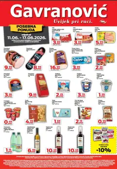 Pregled letka Gavranović Katalog trgovine Gavranović vrijedi od 11.06.2026
