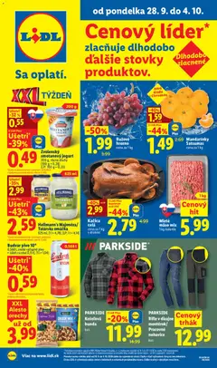 Náhľad Lidl letáku platného od 28.09.2026
