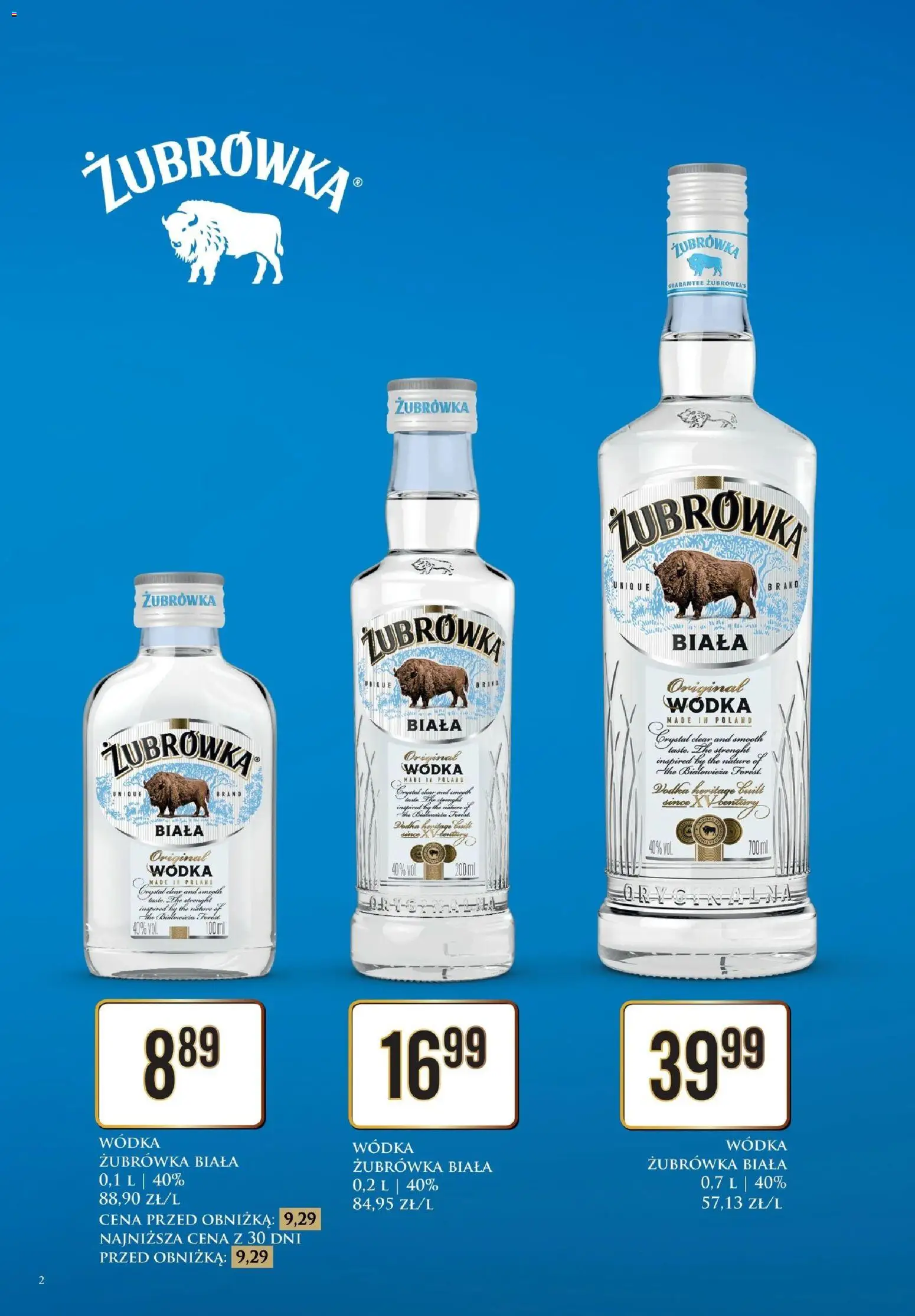 Pogląd gazetki "Dino gazetka - Katalog alkoholowy" ze sklepu Dino ważnej od 05.10.2026 - Wódka, Żubrówka, Vodka, Żubrówka biała wódka