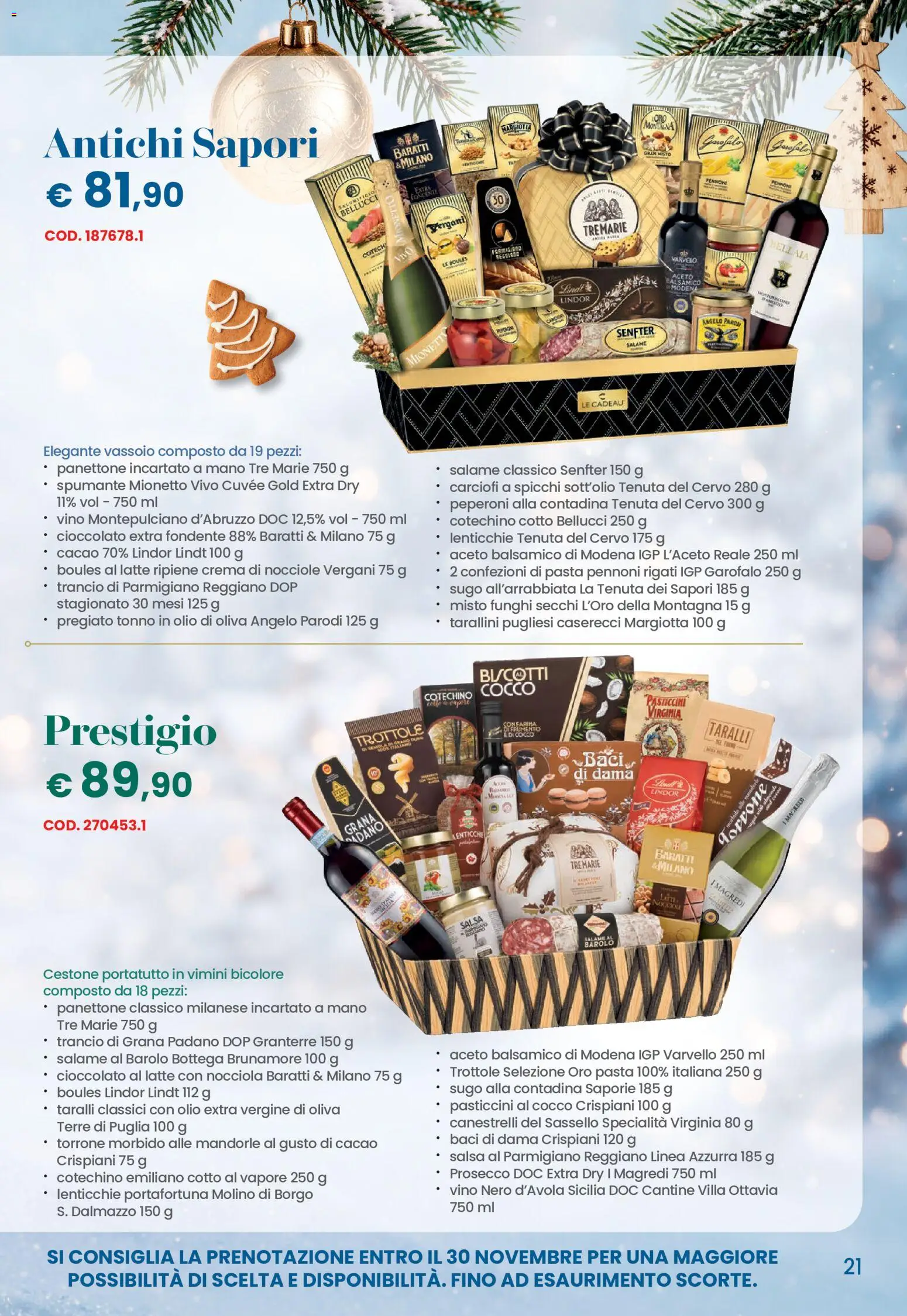 Anteprima dell'opuscolo Conad volantino Natale Lombardia dal negozio Conad valido da 26/10/2026 - Pasta, Funghi, Cioccolato, Cotechino, Salame, Taralli, Sugo, Funghi secchi