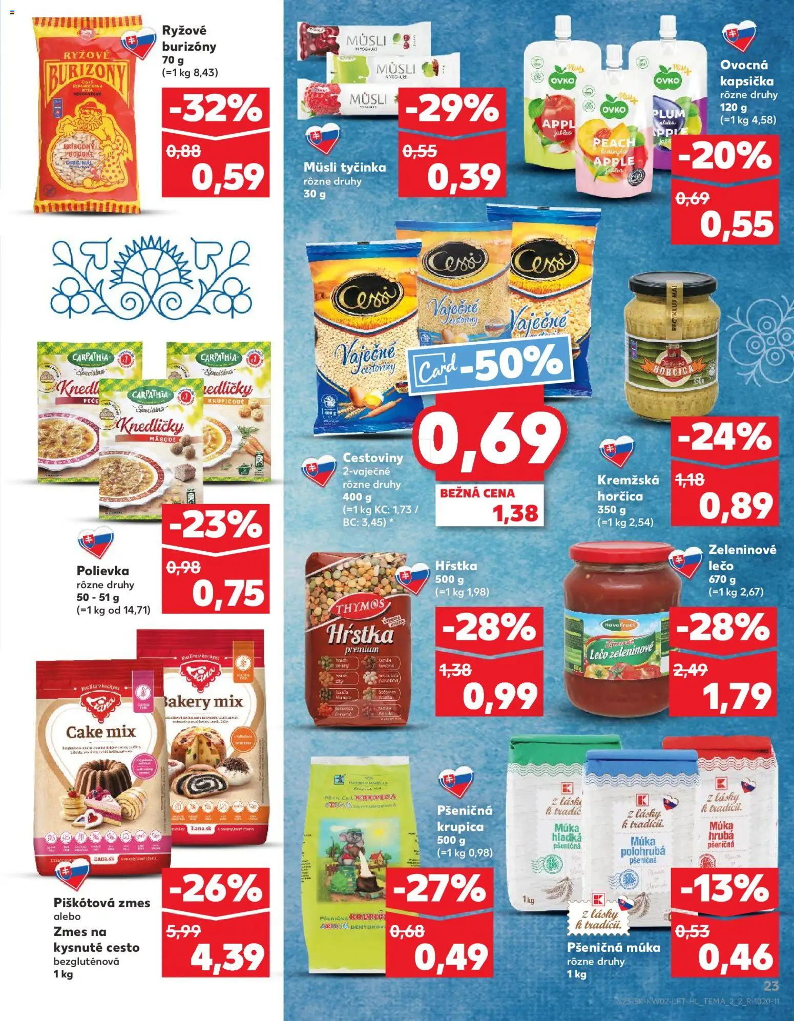 Náhľad Kaufland letáku platného od 08.01.2026 - Apple, Cestoviny, Krupica, Múka, Pšeničná múka, Müsli tyčinka