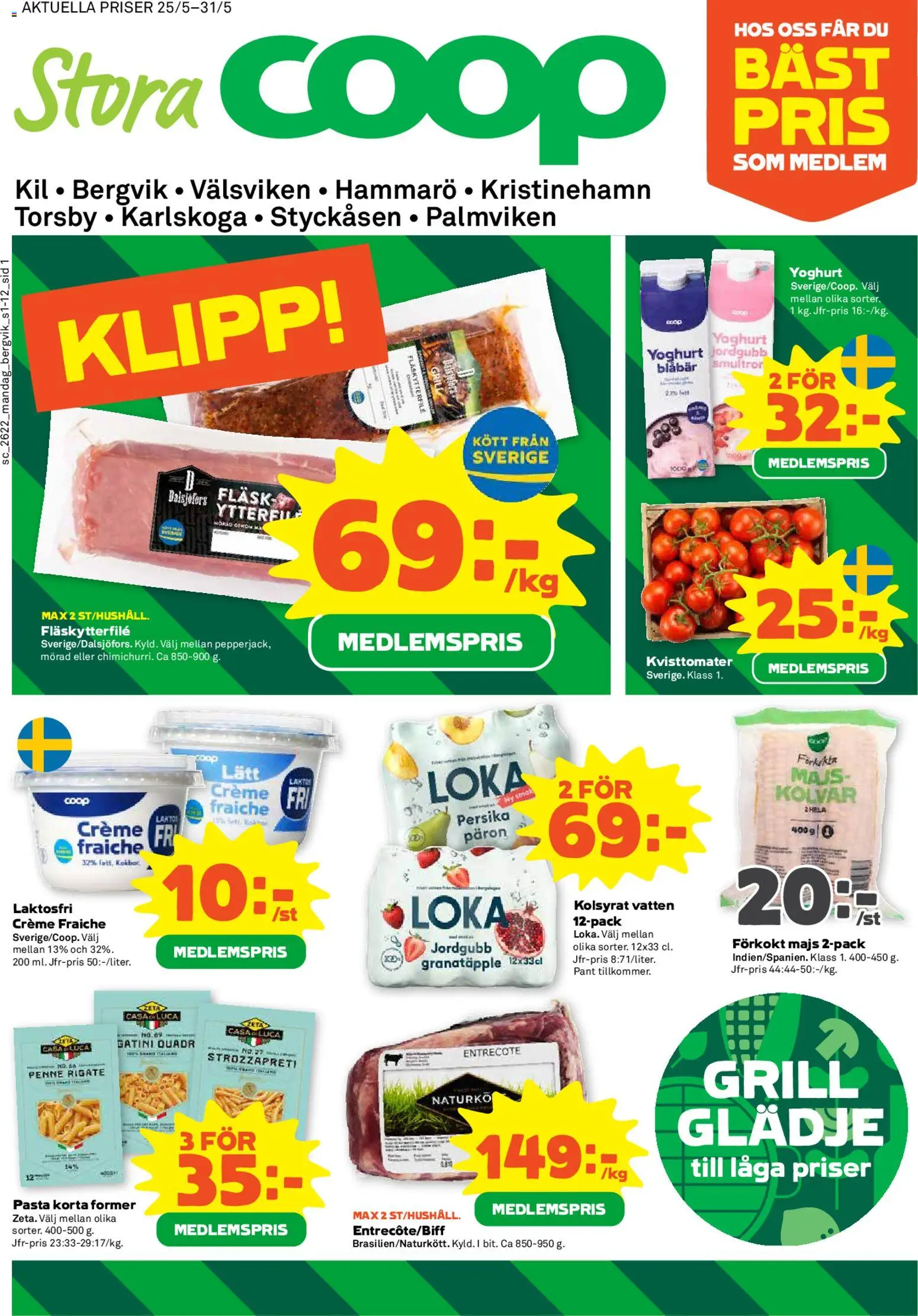 Förhandsgranska reklamblad Stora Coop erbjudanden från butik Stora Coop gäller från 25/05/2026