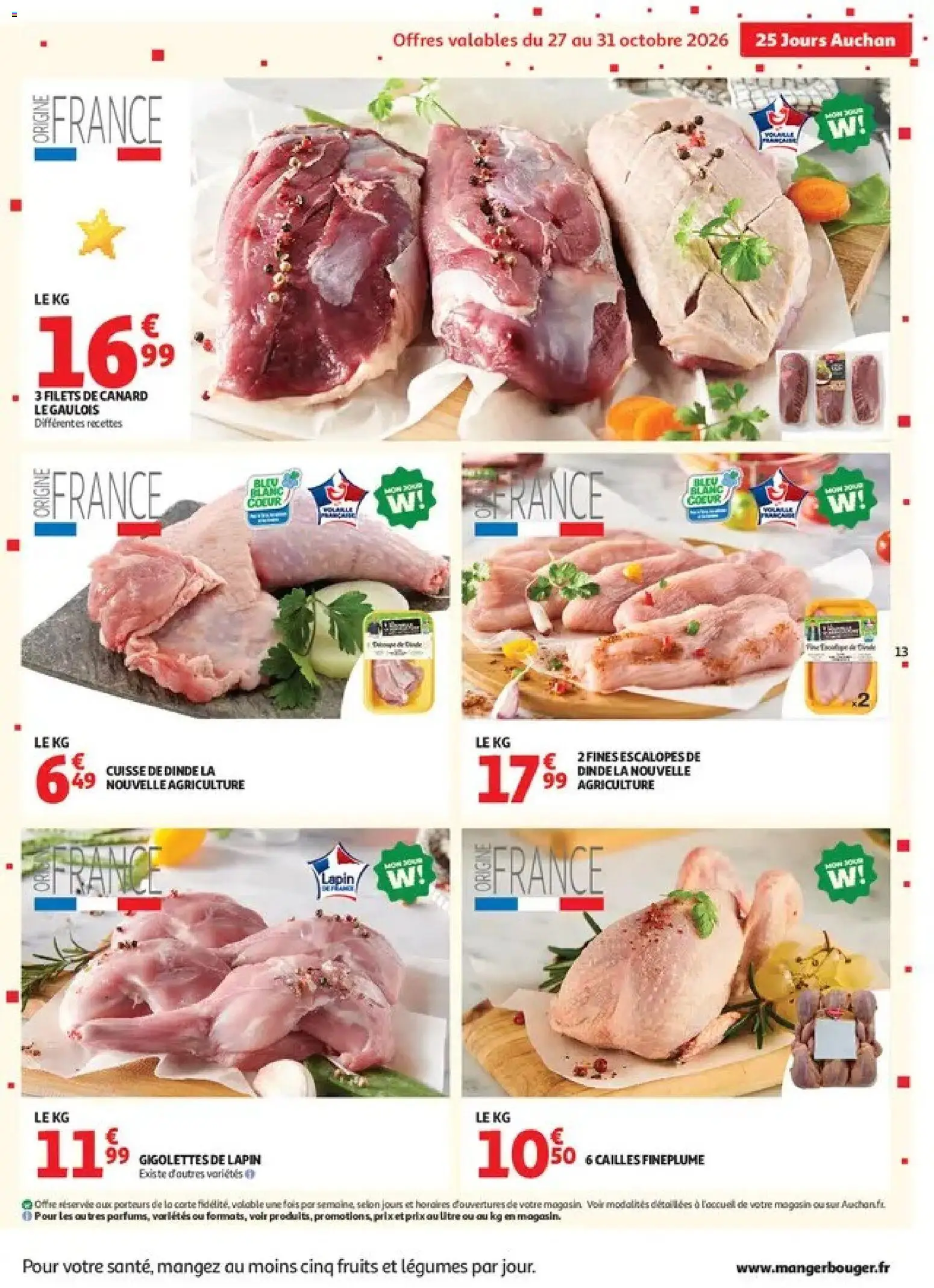 Prévisualisation de Auchan catalogue du magasin Auchan formulaire valide 27/10/2026