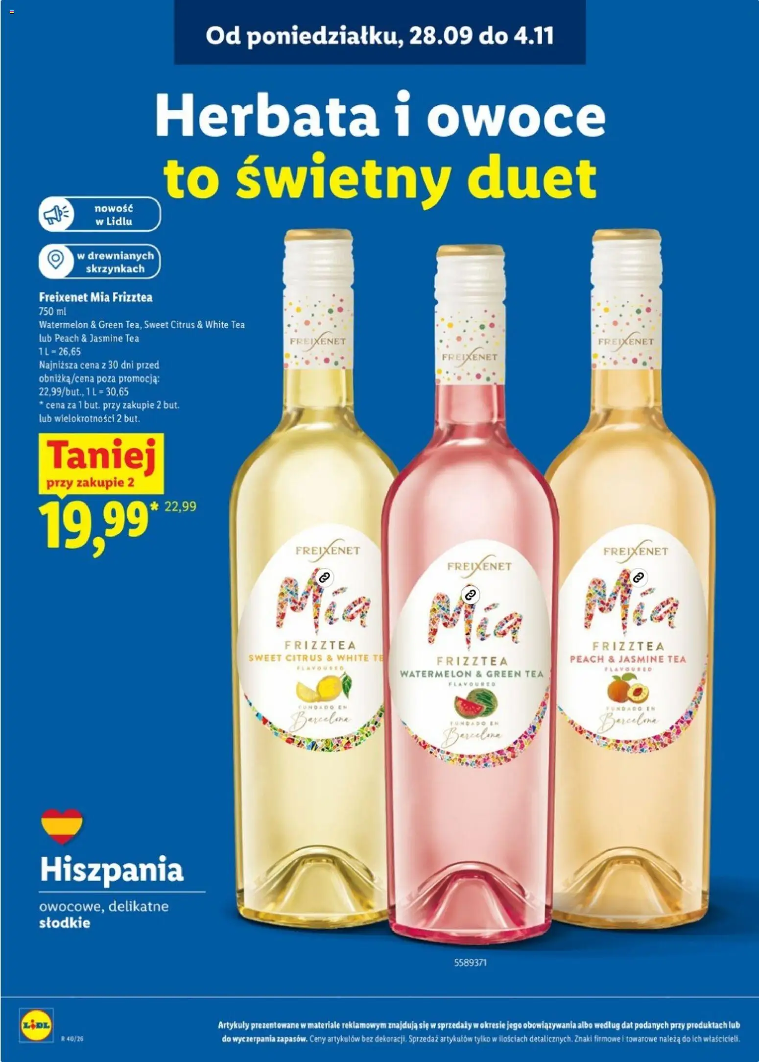 Pogląd gazetki "Lidl Katalog karta win" ze sklepu Lidl ważnej od 28.09.2026 - Wino, Miód, Malina, Cytryna, Grzaniec galicyjski, Maliny