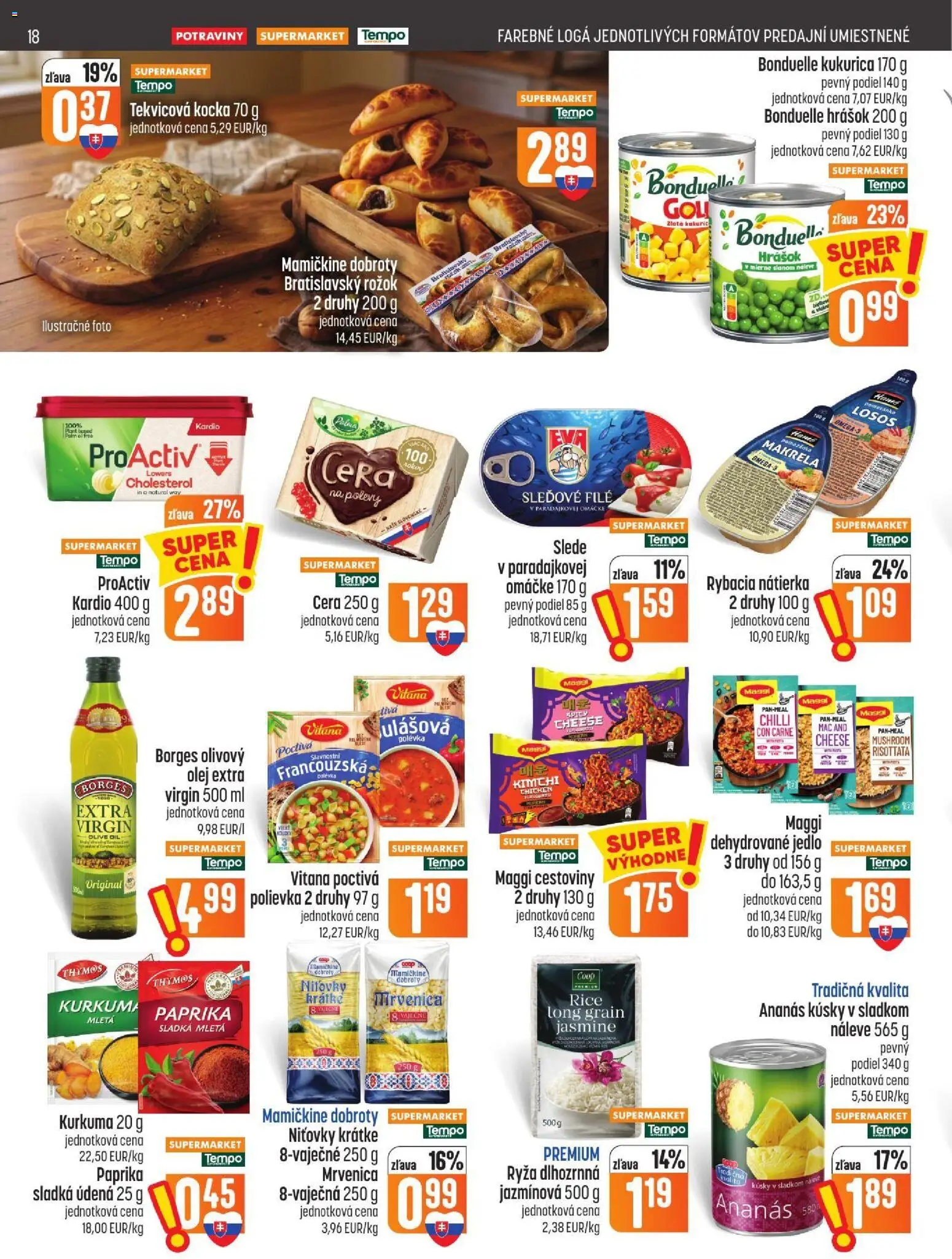 Náhľad COOP Jednota letáku platného od 29.10.2026 - Cestoviny, Kimchi, Losos, Omega, Chilli, Nátierka, Ananás, Hrášok