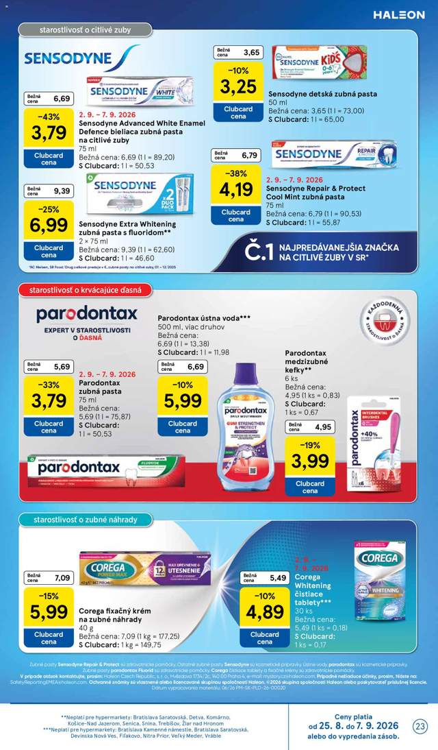 Nový Tesco leták od 02.09.