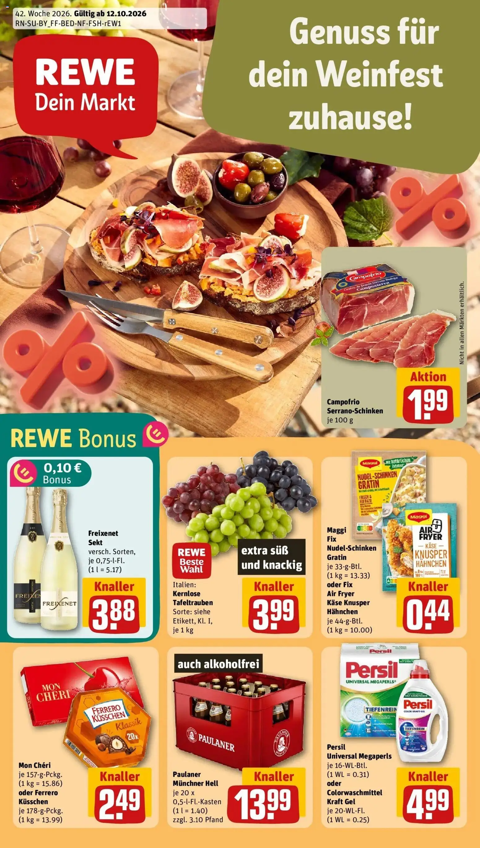 Vorschau von dem Prospekt des Geschäftes Rewe, gültig ab dem 12.10.2026
