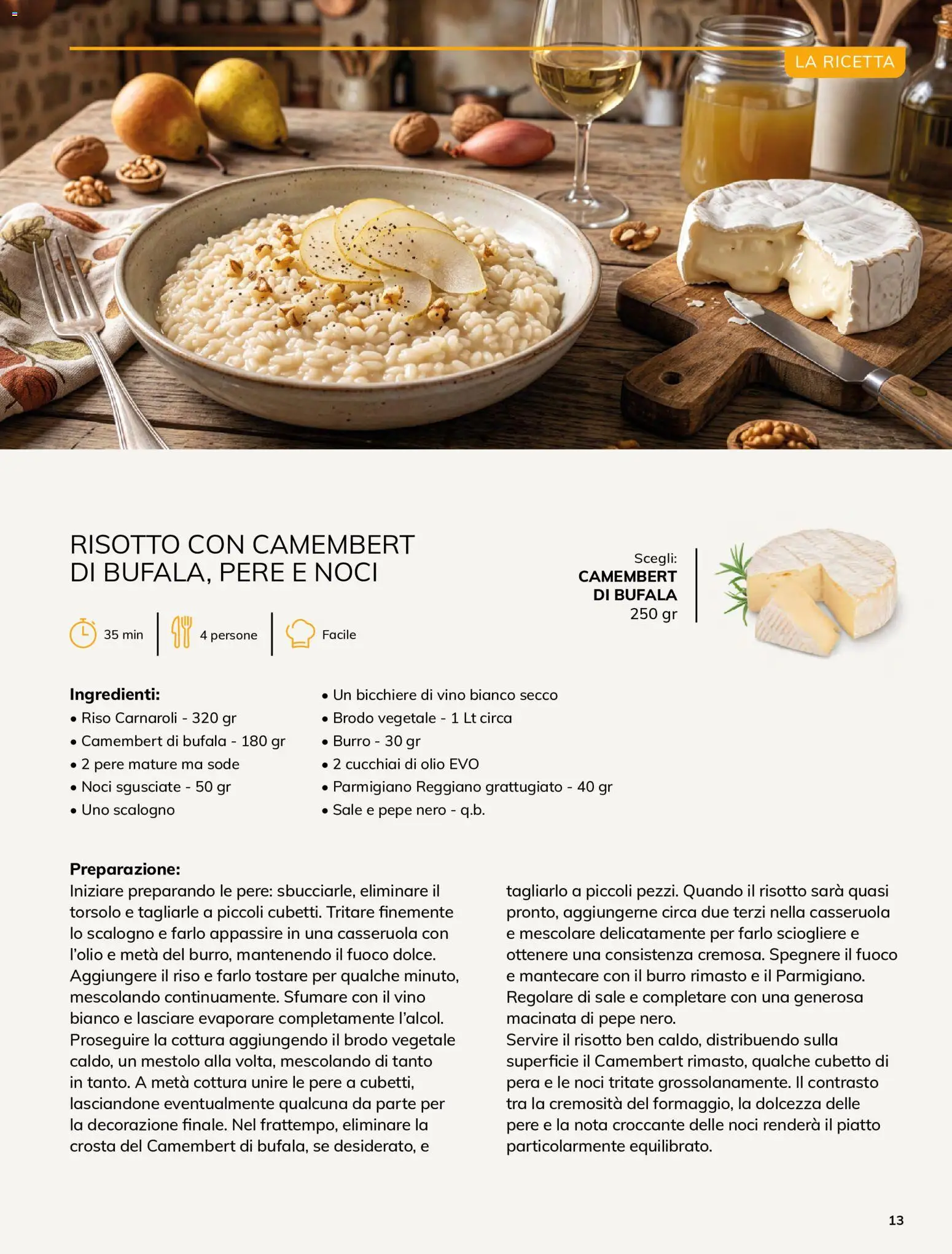 Anteprima dell'opuscolo Basko volantino Magazine ottobre dal negozio Basko valido da 12/10/2026 - Parmigiano reggiano, Pera, Parmigiano, Camembert, Bicchiere, Ingredienti, Vino bianco, Dolcezza