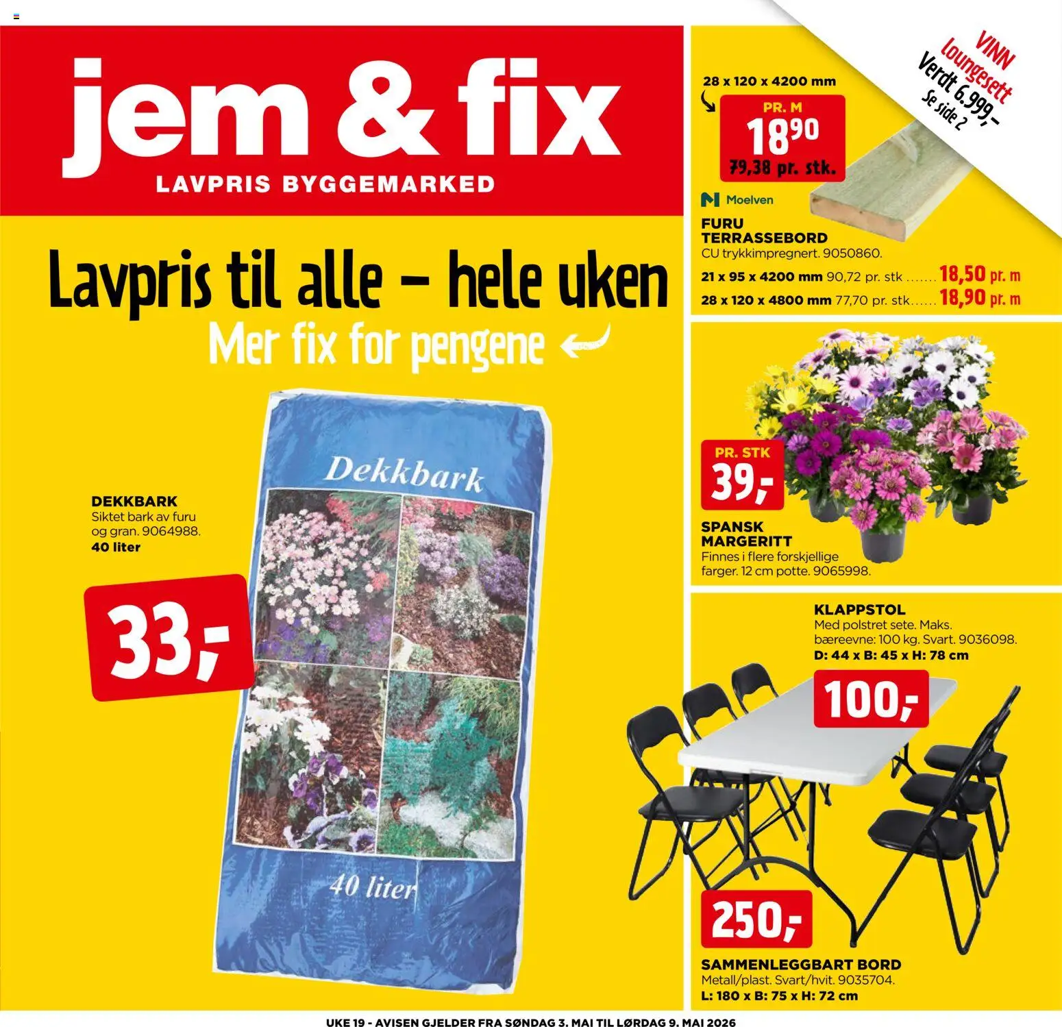 Forhåndsvis Jem & Fix kundeavis fra butikk Jem & Fix gyldig fra 02/05/2026