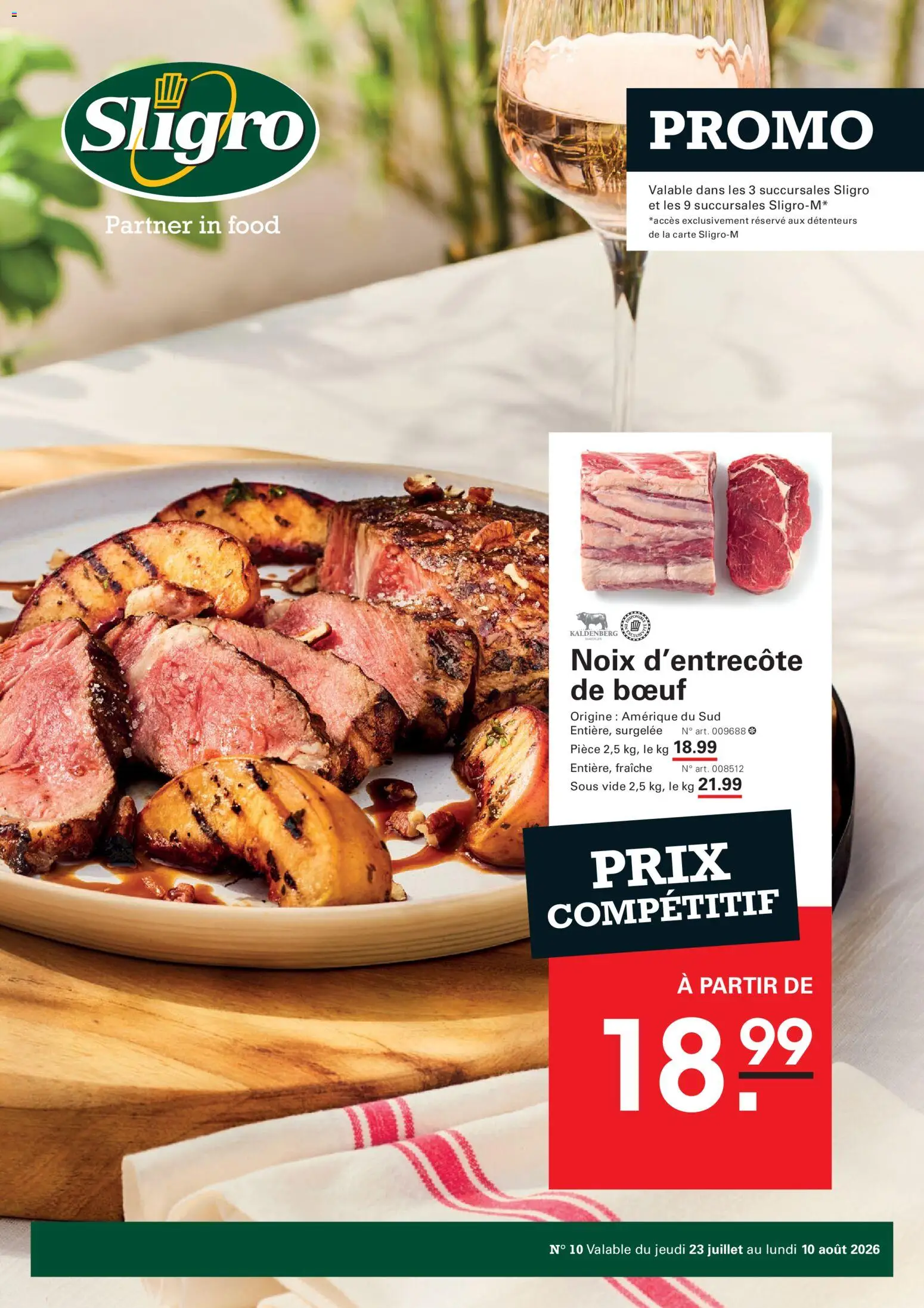 Voorbeeld van Sligro Promo van winkel Sligro geldig vanaf 23/07/2026 - La