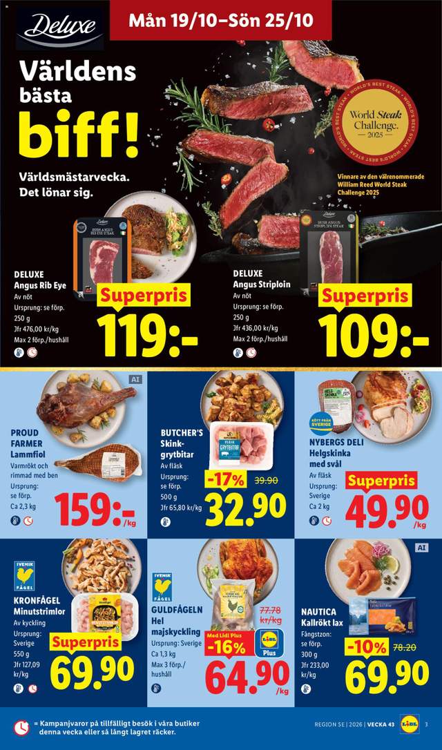 Nytt Lidl reklamblad från 19/10