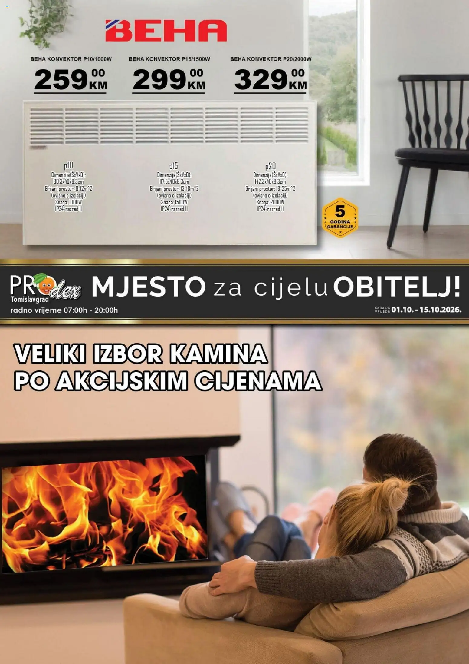 Pregled letka Prodex katalog trgovine Prodex vrijedi od 01.10.2026