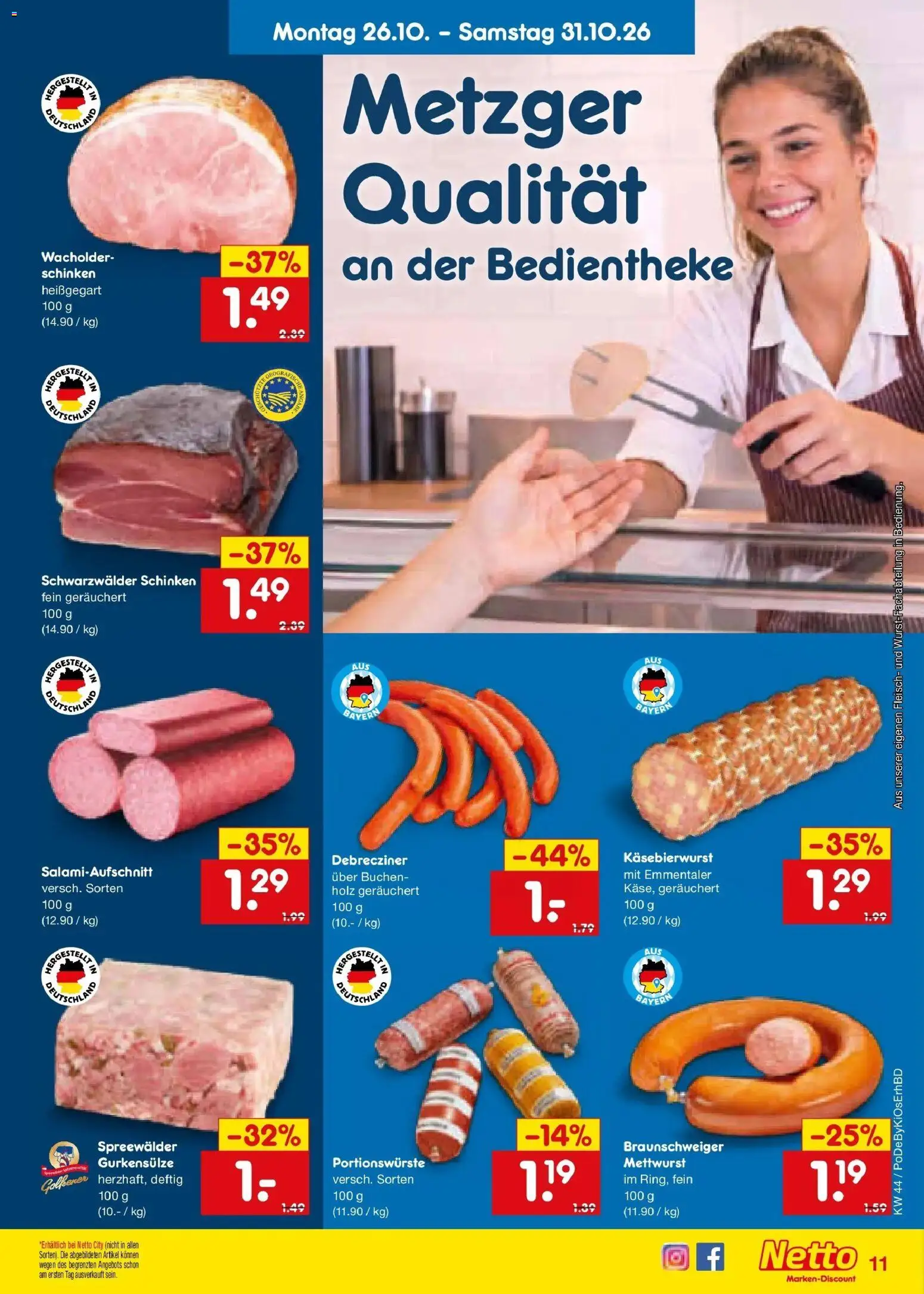 Vorschau von dem Prospekt des Geschäftes Netto Marken-Discount, gültig ab dem 26.10.2026