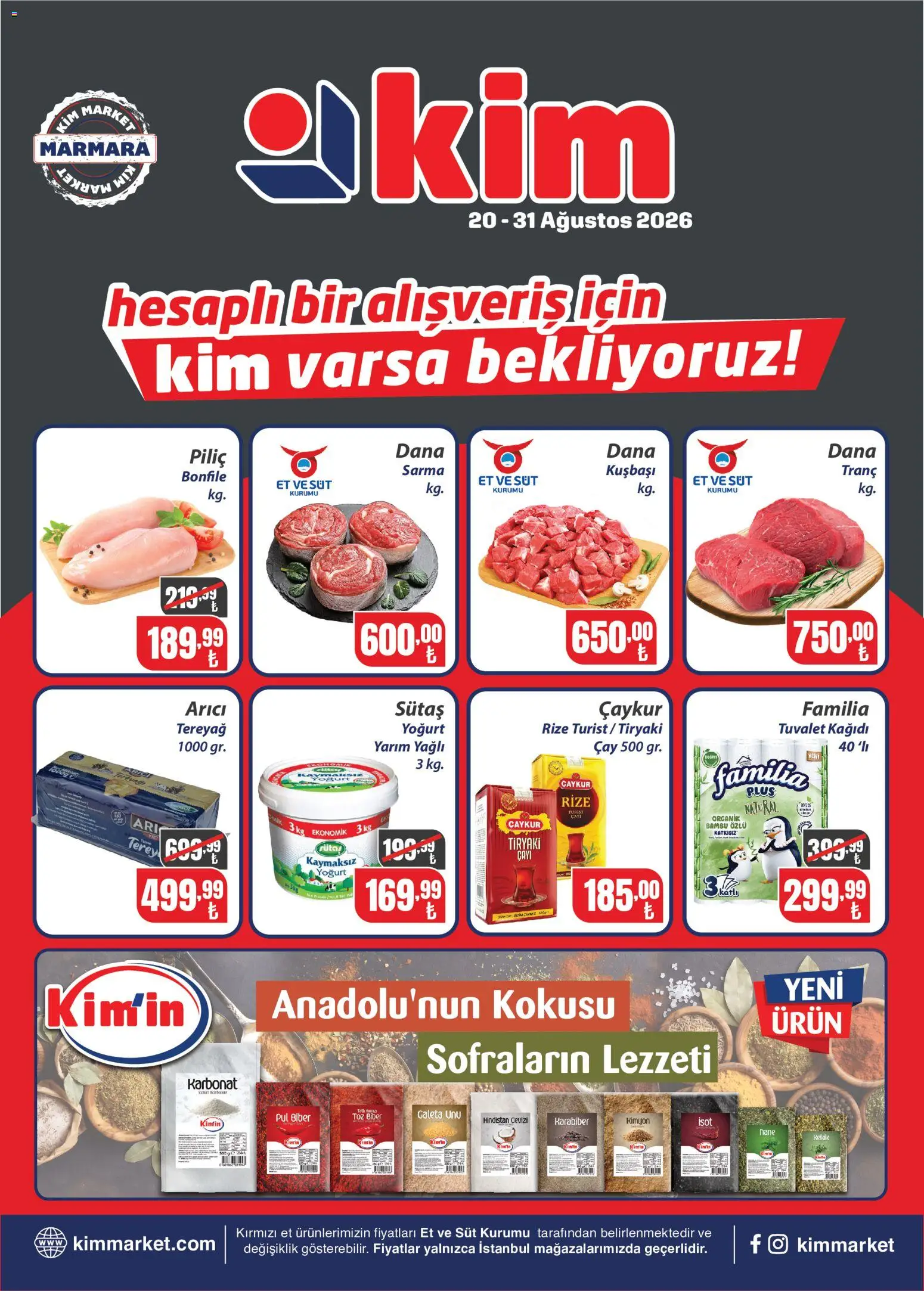 Kim Market Kim Market Katalog - Marmara Insert 20.08.2026 - Broşürünün önizlemesi
