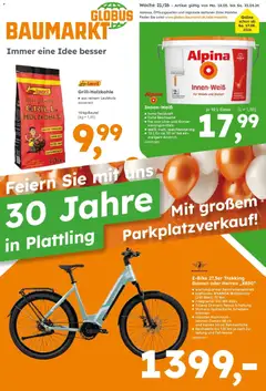 Vorschau von dem Prospekt des Geschäftes Globus Baumarkt, gültig ab dem 17.05.2026